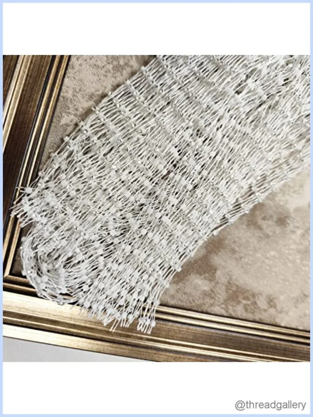 Rhinestone Mesh Head Scarf Slip On Sparkly Rave Festival Bandana